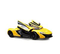 1 24 pour McLaren P1 Modèle en Alliage De Voiture Supercar Pull Back Kid Car Toy 2 Open Door Réplique de Véhicule(Yellow)