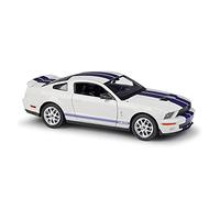 1 24 pour Shelby Cobra GT500 Alliage Moulé sous Pression Modèle De Voiture comme Cadeau Artisanat À La Main pour Adultes Voiture Miniature De Collection(White)