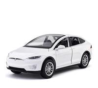 1 24 pour Tesla X90 Alliage moulé sous Pression modèle de Voiture Son et lumière Retirer la Porte en Aile Mouette entièrement Ouverte(C)