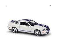 1:24 pour Voiture De Course De Rue en Métal 2007 Shelby Cobra GT500 Modèle Jouet Alliage Voiture De Sport Décoration Collection Jouets Non RC(White)