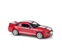 1:24 pour Voiture De Course De Rue en Métal 2007 Shelby Cobra GT500 Modèle Jouet Alliage Voiture De Sport Décoration Collection Jouets Non RC(Rouge)