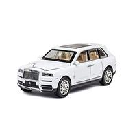 1 24 Rolls Cullinan Diecast Alloy Sound and Light Pull Back Toy Modèle De Voiture Jouets pour Enfants Cadeau Voiture Miniature De Collection(White)