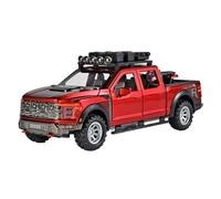 1:24 SUV Tout-Terrain Modèle De Voiture En Alliage Avec Son Et Lumière Simulation Collection Pour Collectionneurs Cadeau D'Anniversaire Pour Un Ami Répliques Miniatures Véhicules à Moteur(Rouge)