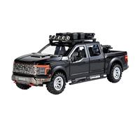 1:24 SUV Tout-Terrain Modèle De Voiture En Alliage Avec Son Et Lumière Simulation Collection Pour Collectionneurs Cadeau D'Anniversaire Pour Un Ami Répliques Miniatures Véhicules à Moteur(Noir)
