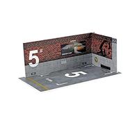 1/24 Voiture Garage Diorama Model Décoration pour Micro Paysage Diorama Paysage Rouge 1/24 Place de parking Brique rouge