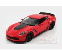 1:24 Welly Chevrolet Corvette Z06 Coupe 2017 Red WE24085R Modellino