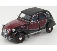 Citroën 2CV 6 Charleston - rouge foncé/noir WELLY1:24