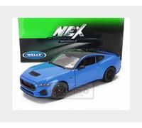 1:24 WELLY Ford Usa Mustang Coupe 2024 Blue WE24123BL