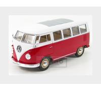 1:24 WELLY Volkswagen T1 Minibus 1962 Red White WE22095R