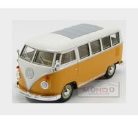 1:24 WELLY Volkswagen T1 Minibus 1962 Yellow White WE22095Y