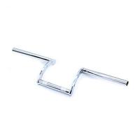 1" 25 mm Retro Vintage Chrome Guidon Drag Z-Bar Pour Universal Café Racer Cruiser Chopper