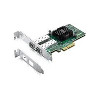 1.25G Gigabit Ethernet Server Adapter Network Card,with Intel I350 Controller,Dual SFP Ports,Compare to I350-F2,Support Windows Server/Linux/Freebsd/VMware