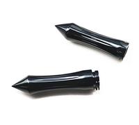 1"25mm Spike Guidon Moto Poignée Pour Harley Honda Kawasaki Suzuki Yamaha VTX VT XL Shadow Cruiser Chopper Vintage Rétro (Noir)