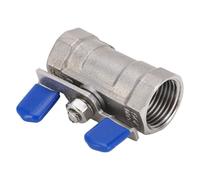 1 / 2in NPT DN15 Ball Valve | 304 Stainless Steel Female Thread Pipe Fitting | Winged Handle for Water/Oil/Gas Lines | 1000WOG 1000psi Pressure Rating