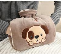 1.2L Bouillotte Eau Chaude avec Poche Kangourou Bouillotte Avec Moelleuse Housse,Peluche Bouillote Antifuite avec housse pour les mains,Regles Douloureuses pour Chauffe Main/Ventre/Cou