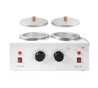 1.2L Double Portable Wax Warmer Machine for Painless Hair Removal, Women Men Professional Wax Heater with Adjustable Temperature Set, 40pcs Sticks