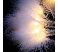 1.2m 10 leds blanche Guirlande lumineuse en plumes, alimentée par batterie, luminaire décoratif'intérieur, id