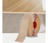 1.2M Bande de Seuil Barre de Seuil Auto-adhésive PVC Barres de Transition de Seuil Bande de Transition Sol pour Les Espaces Entre les Carreaux, les Sols en Bois, 5cm Beige Jaunâtre