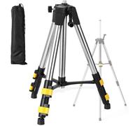 1.2M Trépied de Niveau Laser, Filetage 5/8"", Trépied d'Arpentage Robuste pour Scanner Niveau Laser de Construction, Pieds Ré