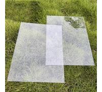 1.2mm Feuilles de Toit Plexiglass Transparent, Plaques Polycarbonate pour Toiture, Panneau de Toiture Plastique Acrylique PVC pour Serre Jardin, Abri de Voiture(30x500cmx1.2mm)