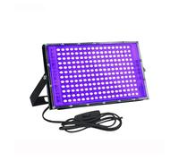 1/2Pack 300W 216 LED UV projecteur lampe de scène ultraviolette 395nm Fluorescent UV lumière noire DJ Disco fête scène rétro-éclairage Boîtier de durcissement DIY(Black_1Pack 300W)