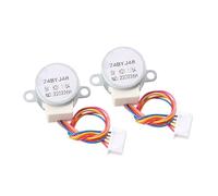 1/2Pcs 24BYJ48 DC 5V Reduction Stepper electronic starter 4-Phase 5-Wire 1/64 Reduction Rate Reducer Reducing Stepping electronic starter 24x19mm CZAOINCU(One Size)