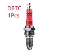 1/2Pcs Bougie d'allumage de course 3 triple électrode A7TC D8TC Compatible avec GY6 CG 50 70 110 125 150CC Atv Scooter Dirt Bike Go Kart(1Pcs D8TC)