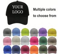 1/2pcs Chapeau de soleil unisexe multicolore personnalisable avec lettres, casquette de baseball personnalisée avec n'importe quel motif d'impression, transfert thermique de votre photo/logo, convient