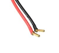 1/2PCS Compatible doyens Adaptateur de fiche féminin à 90 ° 4,0 mm 18 mm Placé de Charge de Charge 12AWG 10 cm pour Le Chargeur lipo(1TPF4.0 18mm12 10cm)