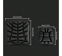 1/2pcs Ensemble de coussin de siège pour moto & vélo, housse de siège en mousse à mémoire de forme haute densité, design EVA 3D respirant et antidérapant, confort amélioré, ajustement universel pour t