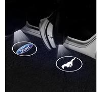 1/2pcs LED Car Logo Door Welcome Light Wireless Projector Lamp For Ford Mustang Kuga Focus Puma Fiesta Fusion Edge Accessories 2pcs for Mustang