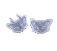 1/2PCS magique diable deux/trois aux yeux à deux têtes chat licorne tête fantaisie créature pendentif moule en silicone pour Fondant Sugar Craft, décoration de gâteau, pâte polymère, plâtre