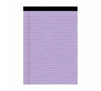 1/2pcs Small Note Pads A4/A5 Notebook College Ruled Legal Pads Color Notepads Study Back Writing Pads Perforated Narrow Ruled Pads of Paper for School & Office Supplies (2pcs A4 Purple)