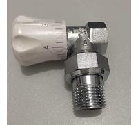 1/2quot; Vanne de Thermostat température Type Angle radiateur chauffage mâle femelle for réguler le débit 1 pièces
