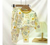 (1-2T (90cm))Boys Girls Pajamas New Spring Long Sleeves Children's Clothing Sleepwear Cotton Pyjamas Sets For Kids 2 4 5 6 8 10 Years