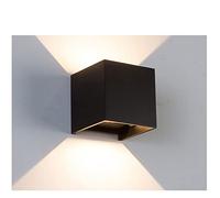 1 2W LED Lampe Murale Intérieure À L'intérieur De La Lumière Étanche IP65 Cube De Conception D'angle De Faisceau Réglable LED Courtyard Porche Sconce Mur,lampes pour le salon
