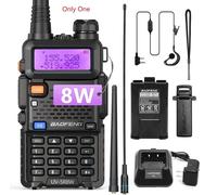 1/2X Baofeng UV-5R 8W Tri-Power talkie-walkie haute puissance double bande longue portée 128CH Portable UV 5R jambon Radio bidirectionnelle - Type 1X8W-H-771-EURO