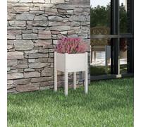 1/2x Bois de Pin Massif Jardinière d'Extérieur 40x40x70 cm Multicolore vidaXL
