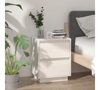 1/2x Table de Chevet 40x35x50 cm Bois de Pin Solide Chambre Multicolore vidaXL