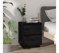 1/2x Table de Chevet 40x35x50 cm Bois de Pin Solide Chambre Multicolore vidaXL