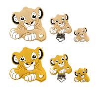 1/3/10 pièces le roi Lion Silicone attache-sucette porte-chaîne sucette Clips d'allaitement sans BPA sucette chaîne accessoires 1 set