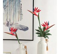 1/3/12 pièces Fleurs artificielles de Strelitzia de 22 pouces, verdures pour décorations intérieures et extérieures, guirlandes pour maison, jardin, bureau, balcon, mariage, fête. Décorations universe