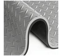 1.3 × 2.0m Tapis de Garage, Revêtement de Sol PVC Épais 5.0mm, Tapis de Sol pour Voiture, Voiture de Golf, Moto, Motif Diamant pour Entrepôt, sous-Sol, Salle de Sport