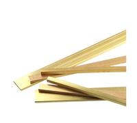 1/3/5/8 pièces de 500 mm de longueur, barre plate en laiton, épaisseur de bande: 3,0mm, 4mm, 5mm, 6mm, plaque métallique solide en cuivre pur. for la fabrication de couteaux et l'artisanat(3 Pcs,3x15x