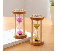 1/3/5 minutes Nouvelle décoration de bureau en bois mini sablier créatif Minuteurs Sablier de cuisine pour cadeau Jaune - 1 minute,Rouge-1 minute,Bleu - 1 minute,Rose - 1 minute,Violet - 1 minute,Bleu