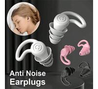 1/3/5 pièces Bouchons d'oreille anti-bruit, anti-bruit, silence, pour l'atelier, le sommeil, la natation noir,gris,Blanc,3 pièces,5 piècesSilicone