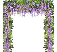 1/3/5 pièces Fleurs de vigne vertes artificielles, décoration de mariage, décoration de maison pour le salon, la chambre à coucher, la salle à manger, fête d'anniversaire (En raison des différences d'