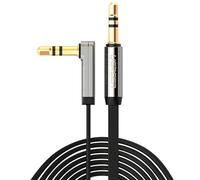 (#1) 3.5mm Male To 3.5mm Male Elbow Audio Connector Adapter Cable Gold-Plated Port Car Aux Audio Cable, 3m