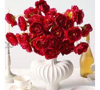 1/3/6 pièces Fleurs artificielles en soie de lotus et de pivoine avec de longues tiges, convient pour le mariage, la décoration de célébration, les arrangements floraux DIY, la décoration de la maison