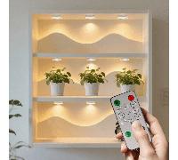 1/3/6 pièces Petit projecteur LED rechargeable, veilleuse à détection de mouvement, éclairage d'ambiance et de silhouette, variation de 3 couleurs/installation magnétique/télécommande et détection de 